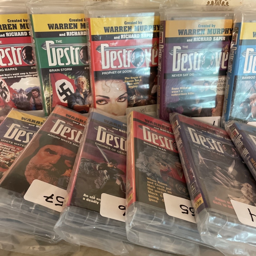 13 Titles of The Destroyer by Warren Murphy on Audio Cassette‎ in Hard Cases